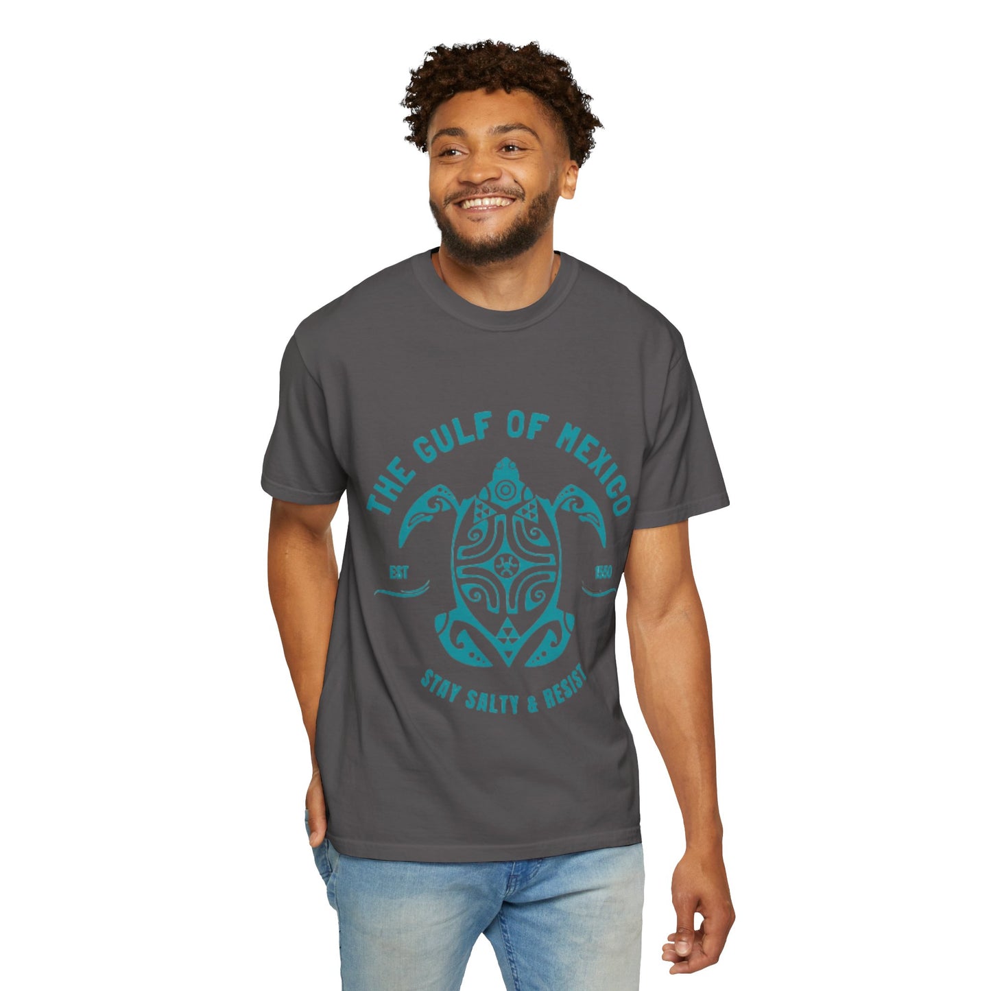 Gulf of Mexico Graphic T-Shirt (Teal Text)