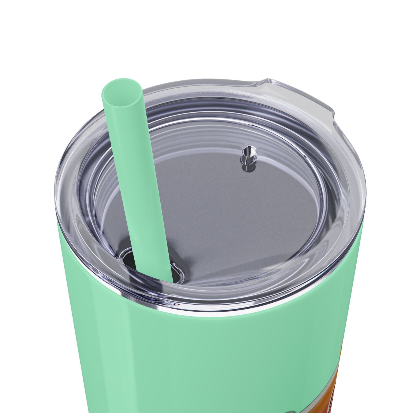 Be a Kind Human Skinny Tumbler with Straw - 20oz