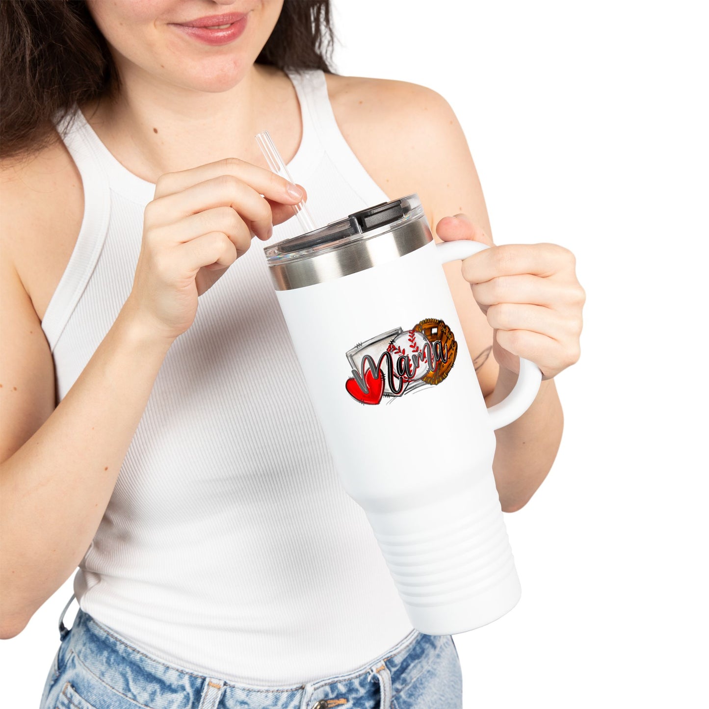 Baseball Insulated Travel Mug - 40oz