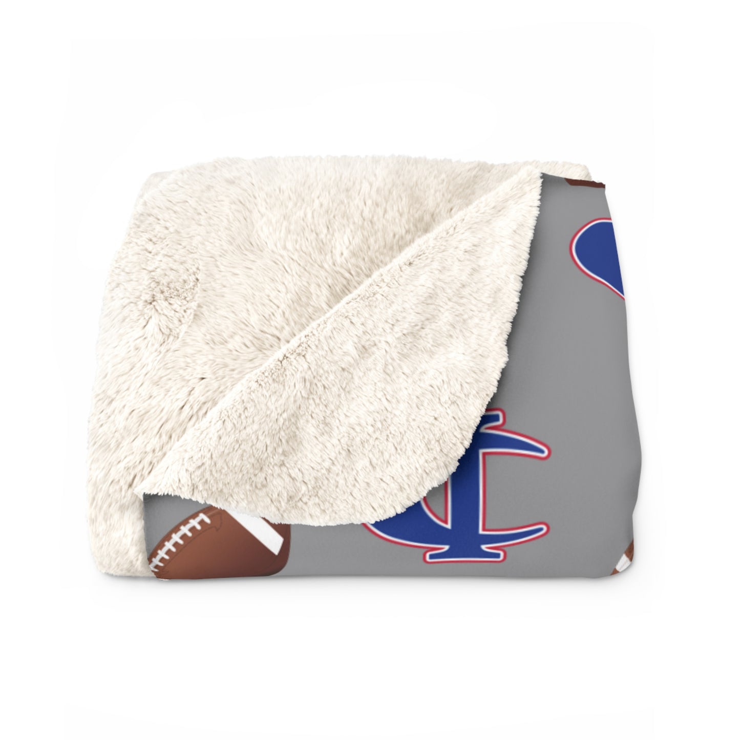 C-I Football - Sherpa Fleece Blanket