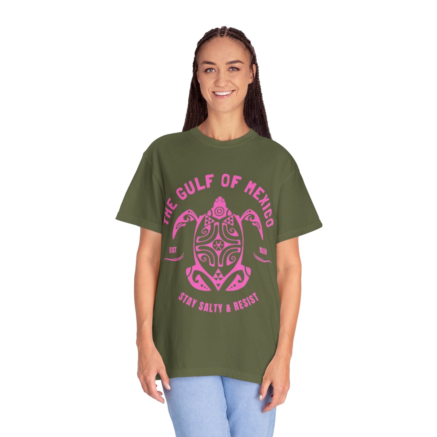 Gulf of Mexico Graphic T-Shirt (PinkText)