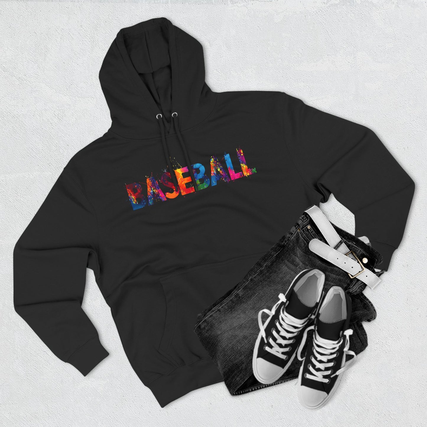 Baseball - Paint Splatter Hoodie