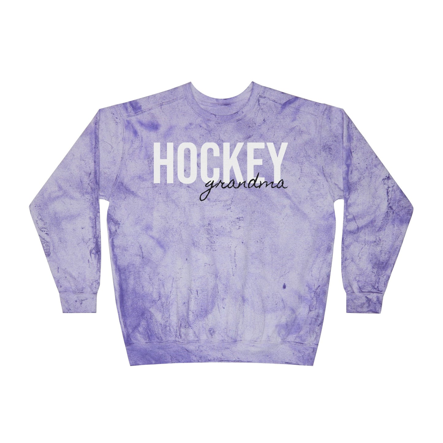 Hockey Grandma Tie Dye Sweatshirt