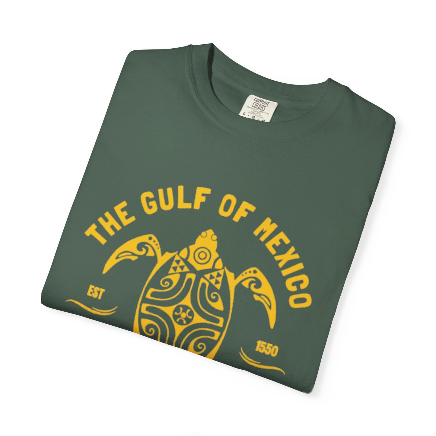 Gulf of Mexico Graphic T-Shirt (Gold Text)