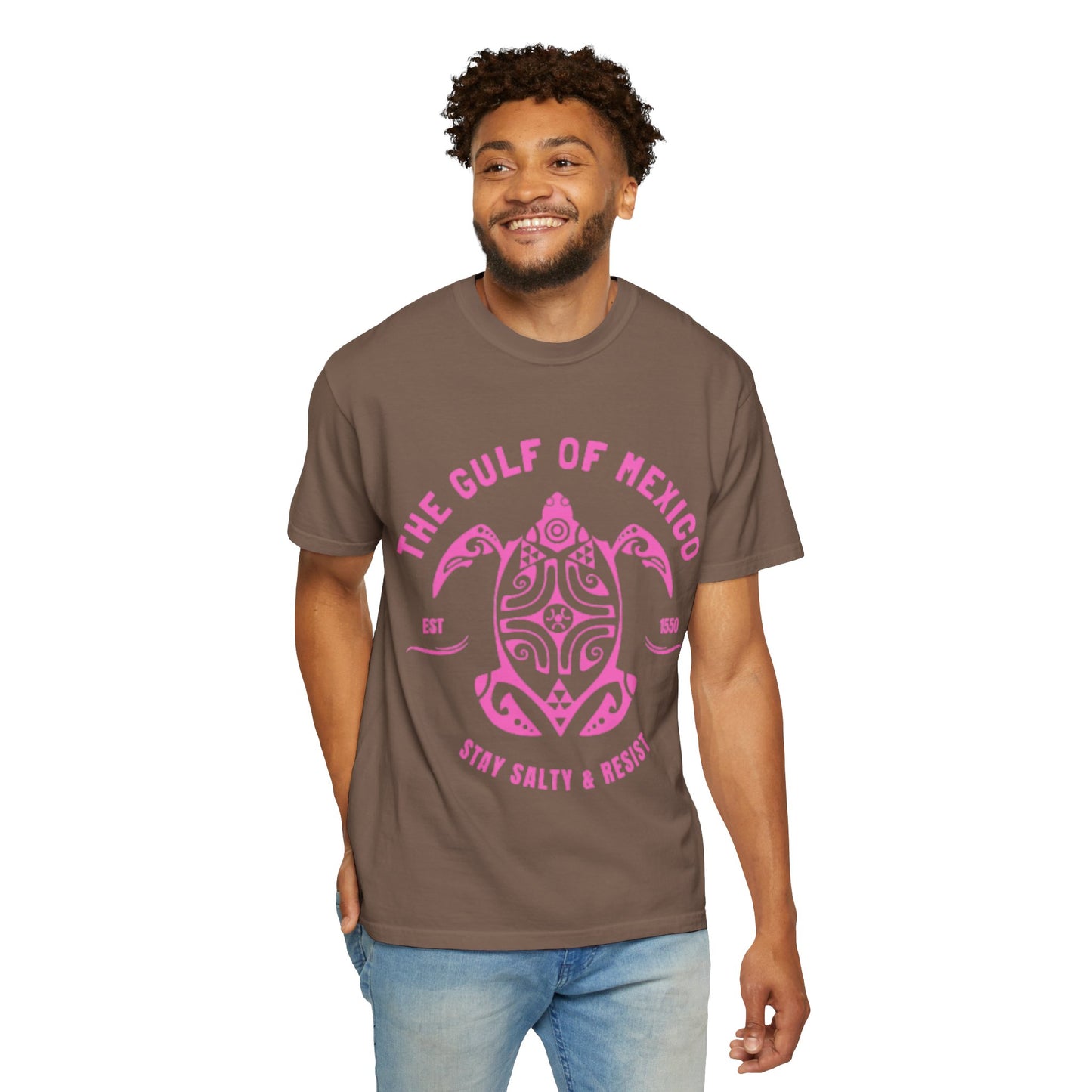 Gulf of Mexico Graphic T-Shirt (PinkText)