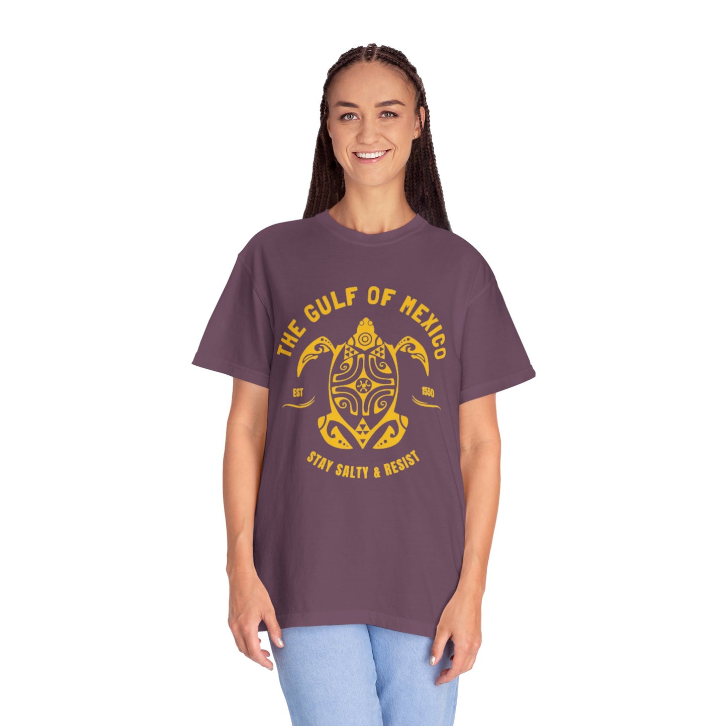 Gulf of Mexico Graphic T-Shirt (Gold Text)