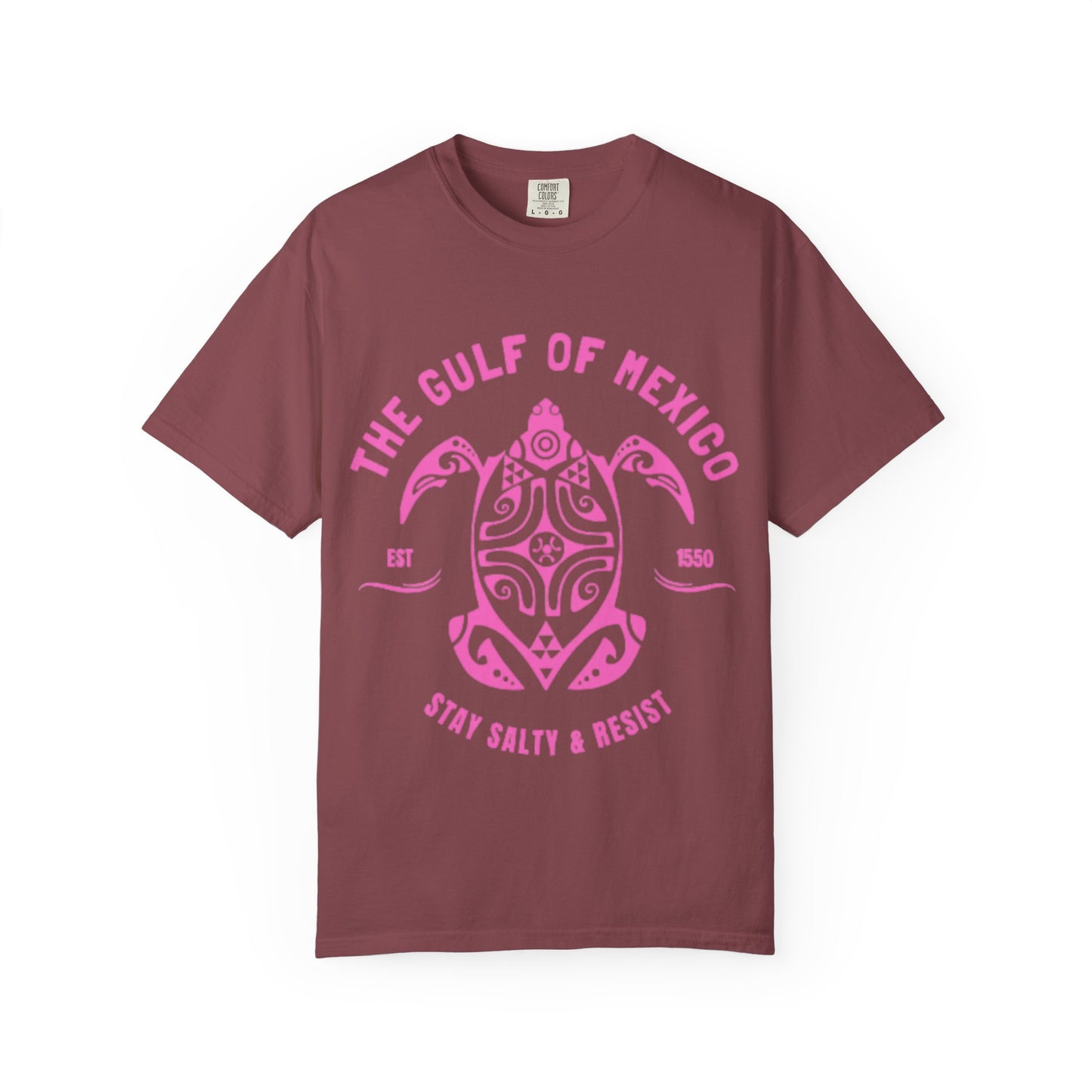 Gulf of Mexico Graphic T-Shirt (PinkText)