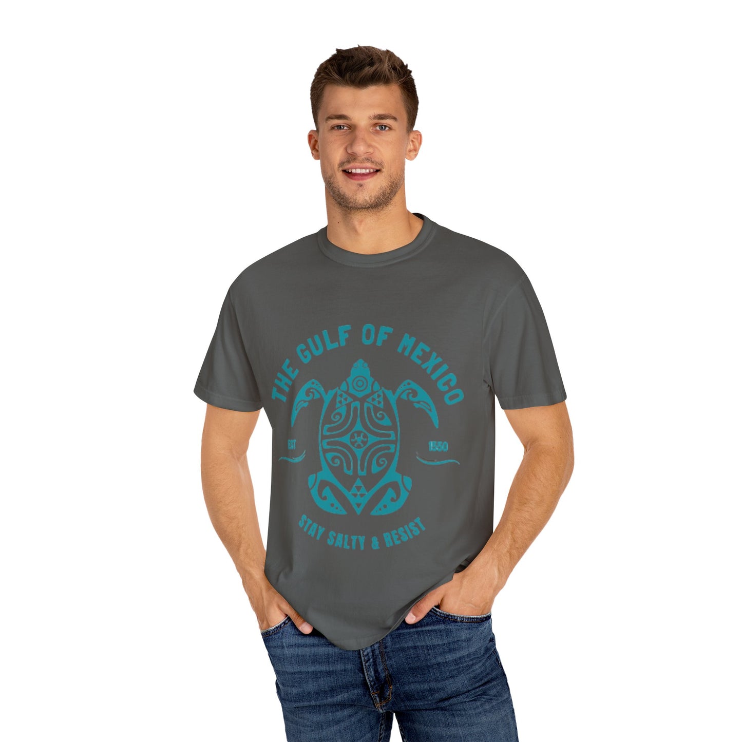 Gulf of Mexico Graphic T-Shirt (Teal Text)