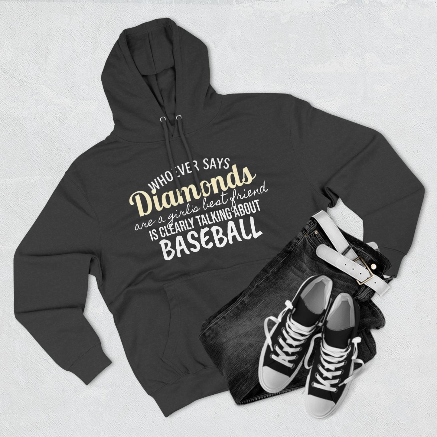 Diamonds are a Girl's Best Friend (Baseball Diamonds) - Hoodie