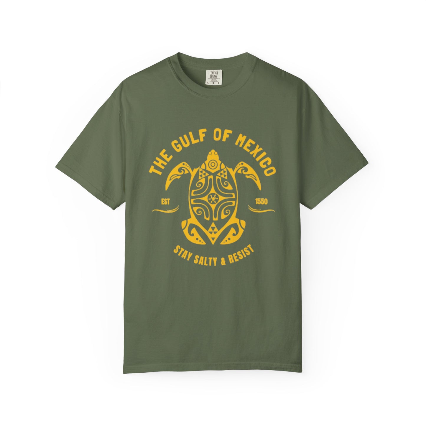 Gulf of Mexico Graphic T-Shirt (Gold Text)