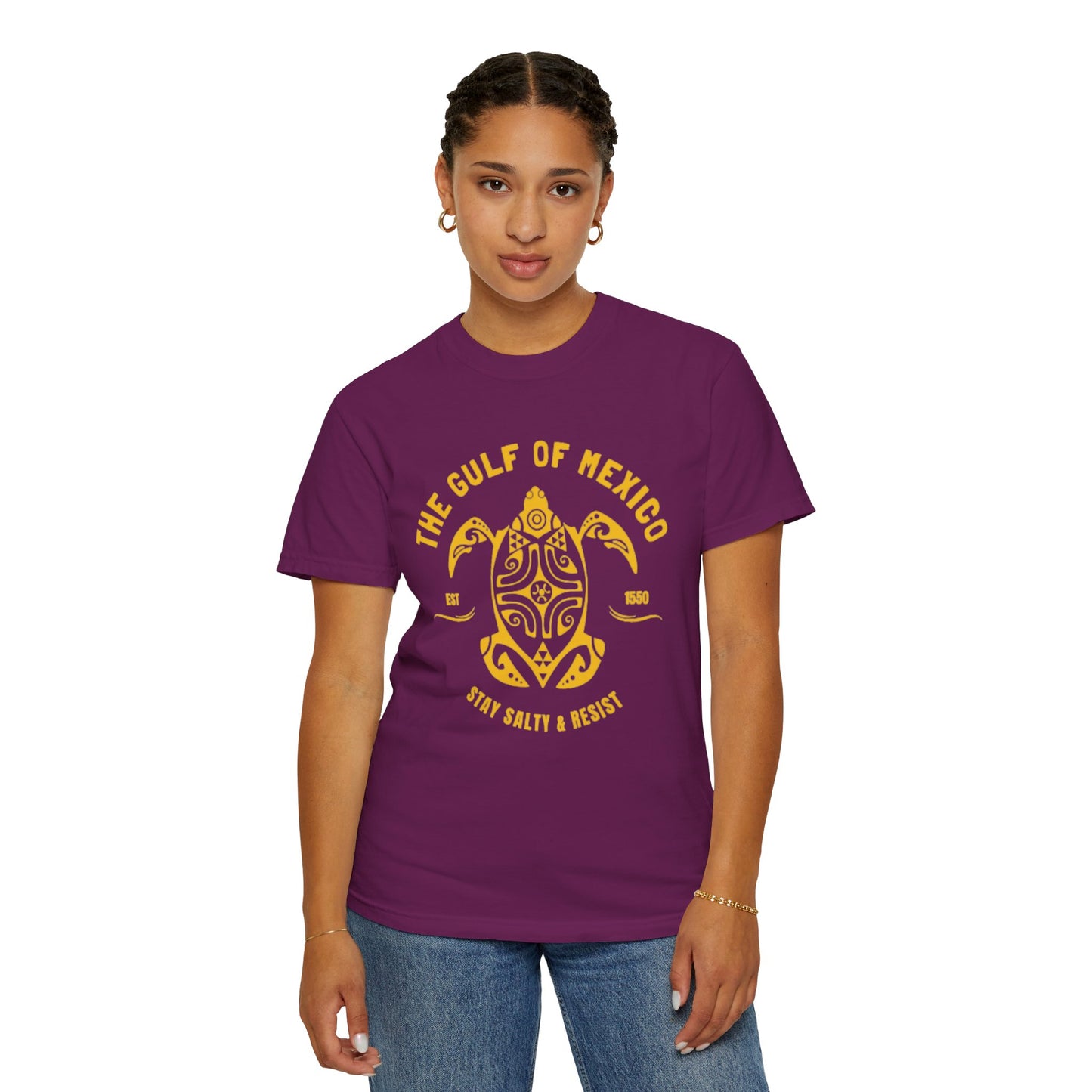 Gulf of Mexico Graphic T-Shirt (Gold Text)