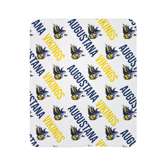 Augustana Vikings Fleece Sherpa Blanket