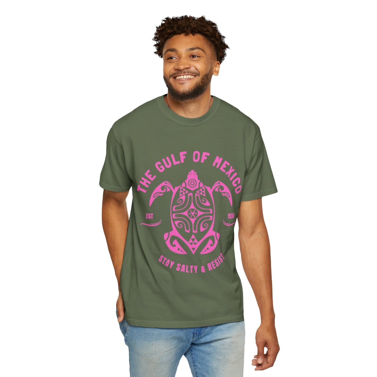 Gulf of Mexico Graphic T-Shirt (PinkText)