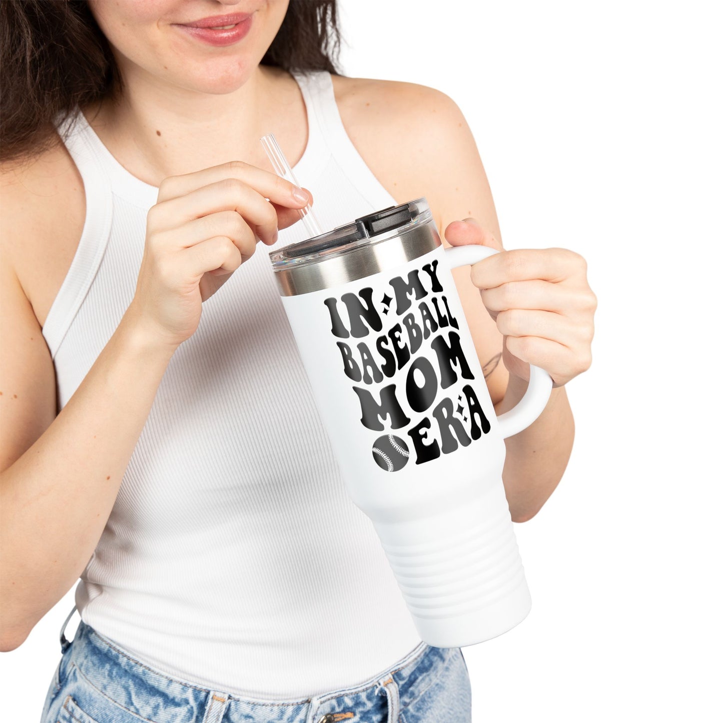 Baseball Mom Era Insulated Travel Mug - 40oz