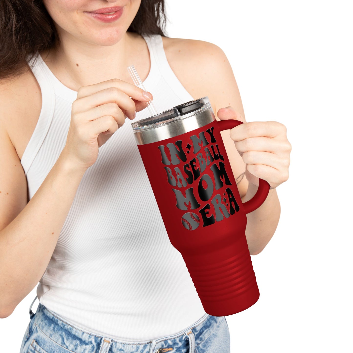 Baseball Mom Era Insulated Travel Mug - 40oz