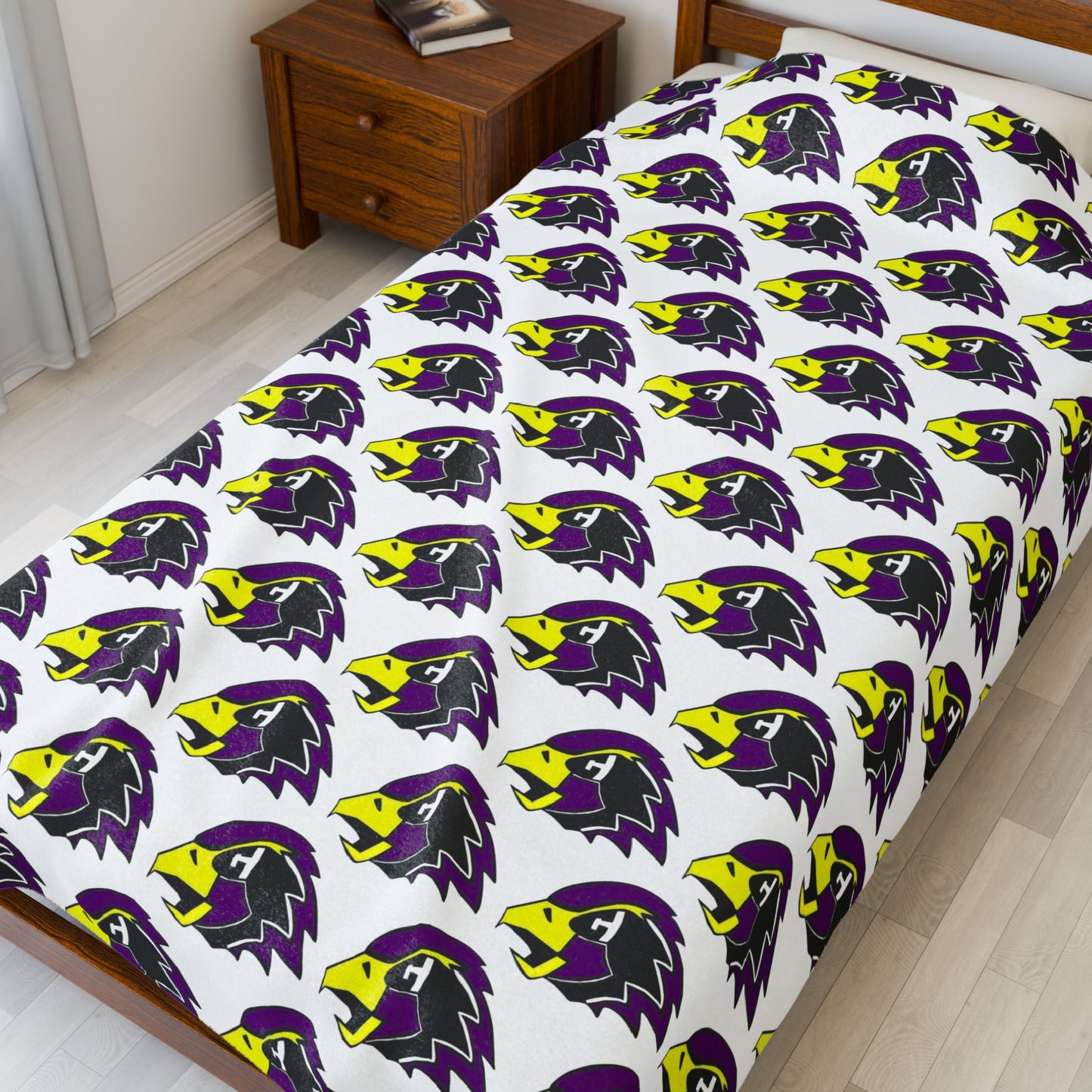 Chaska Hawks ~ Velveteen Plush Blanket