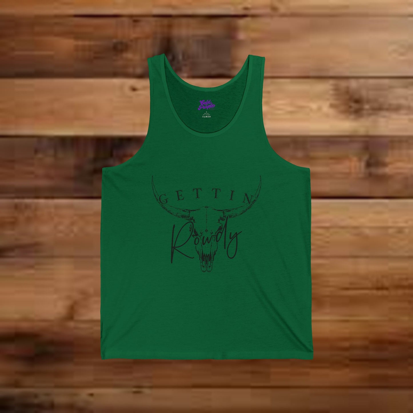 Gettin' Hitched & Gettin' Rowdy Tank (bold/primary color options)