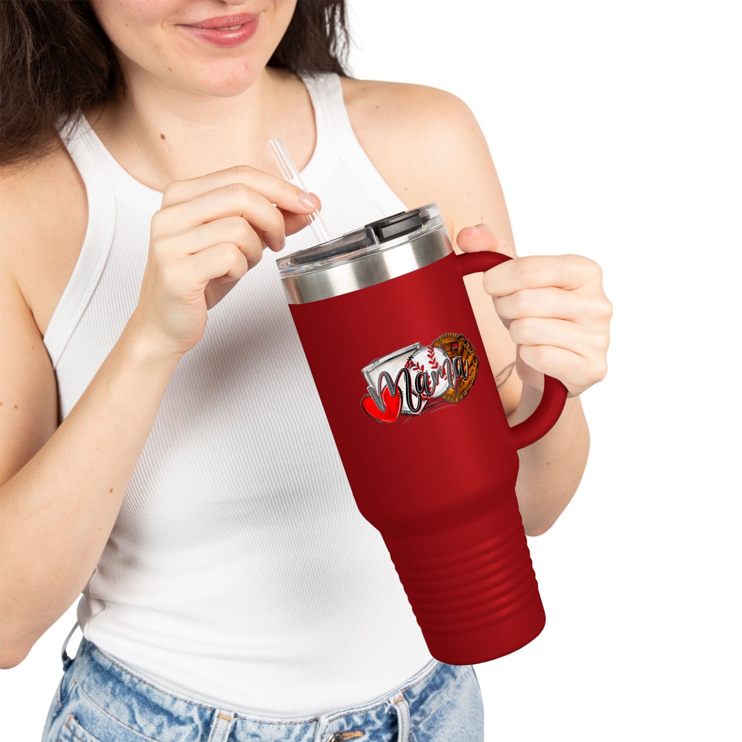 Baseball Insulated Travel Mug - 40oz