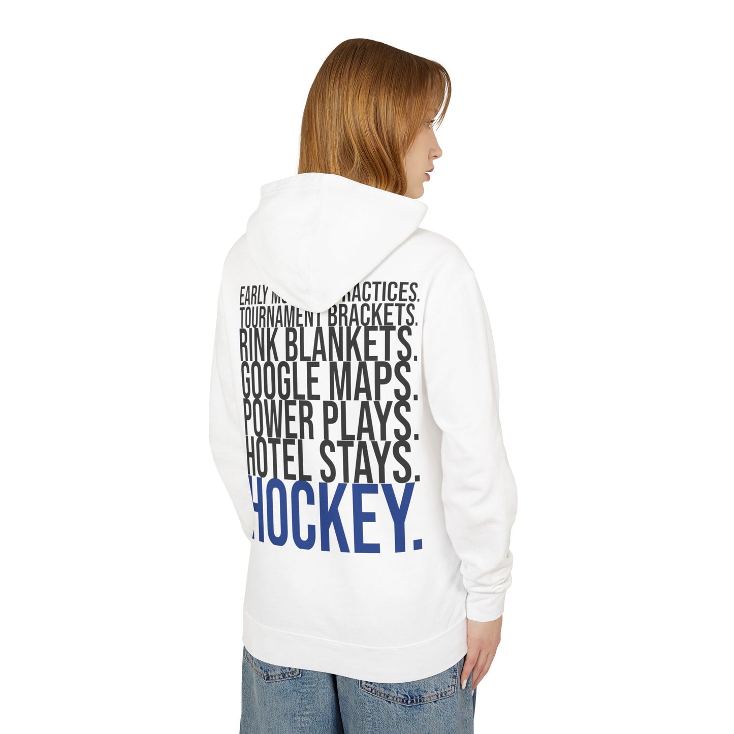 Hockey Mama Lightweight Hoodie - Comfy Mom Vibes
