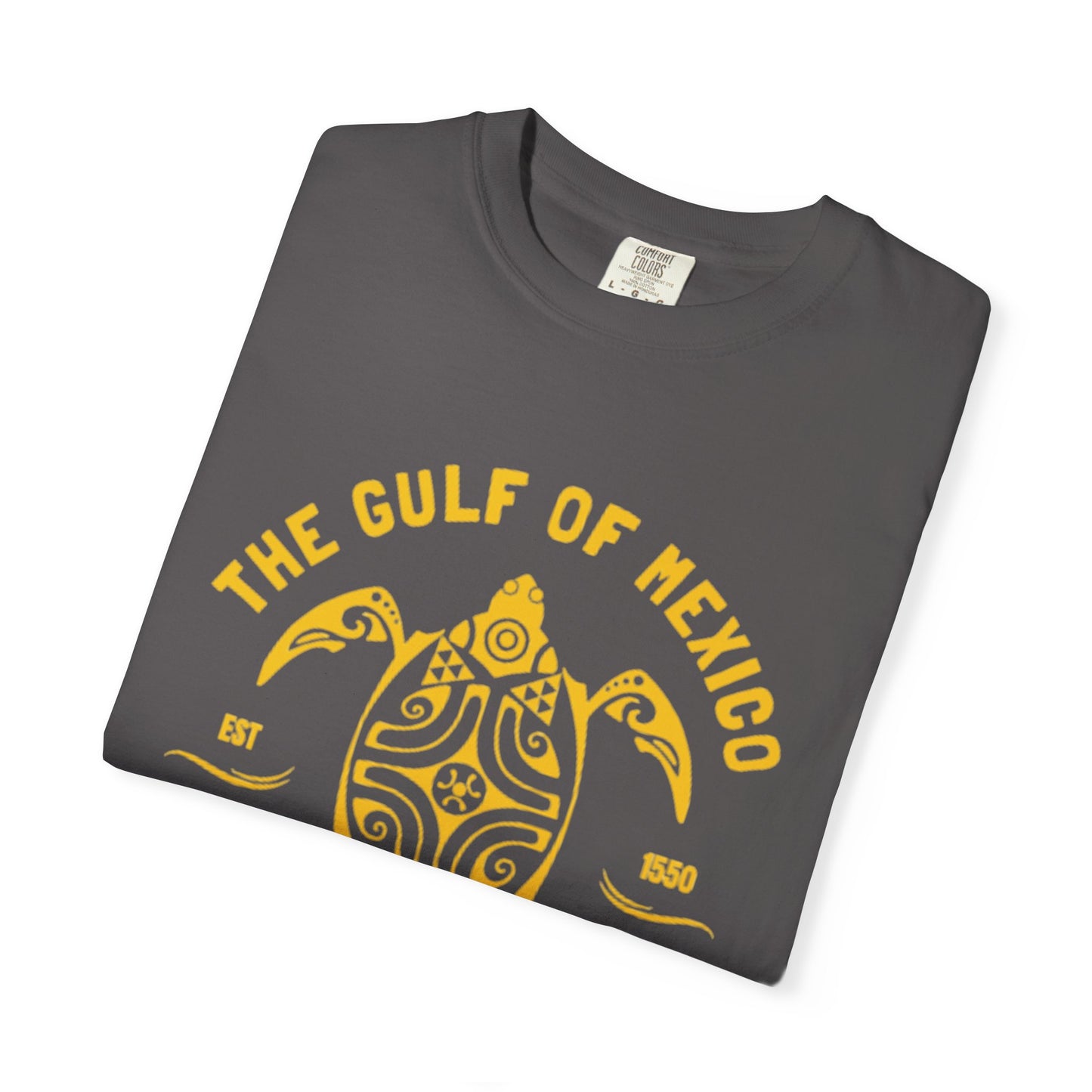 Gulf of Mexico Graphic T-Shirt (Gold Text)