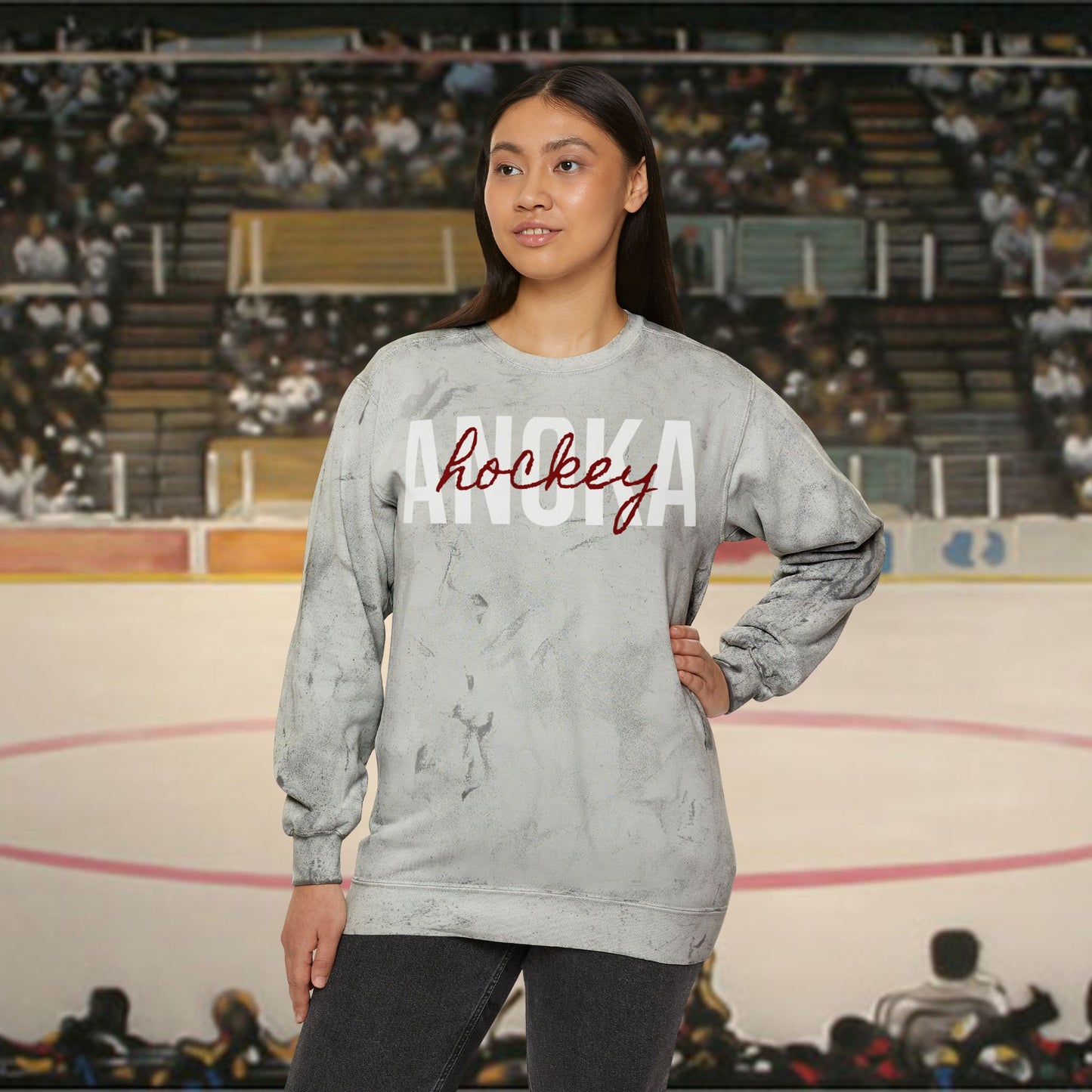 Central MN (1) High School Hockey - Tie Dye Sweatshirt