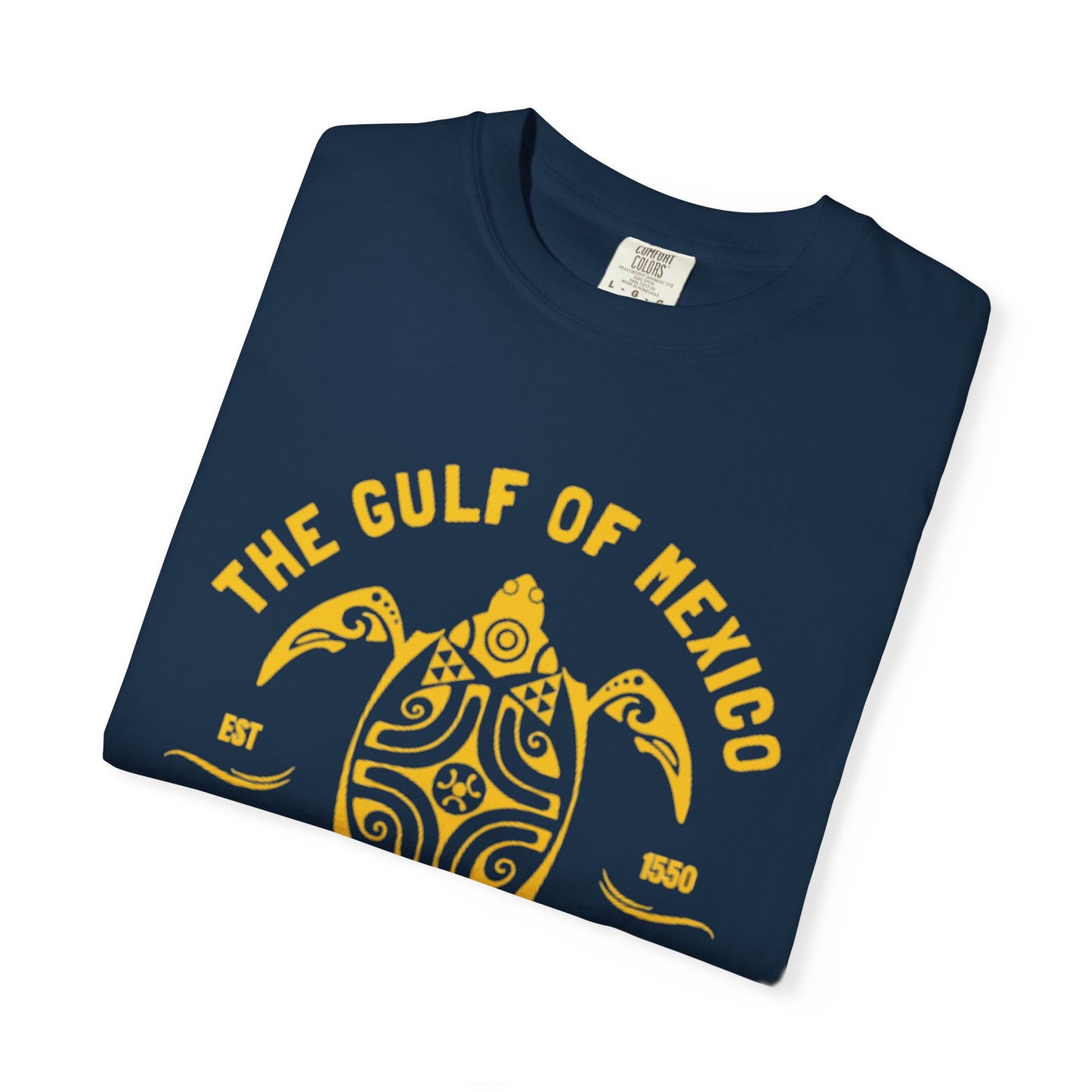 Gulf of Mexico Graphic T-Shirt (Gold Text)