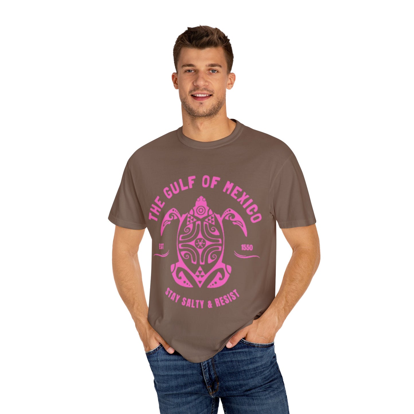 Gulf of Mexico Graphic T-Shirt (PinkText)