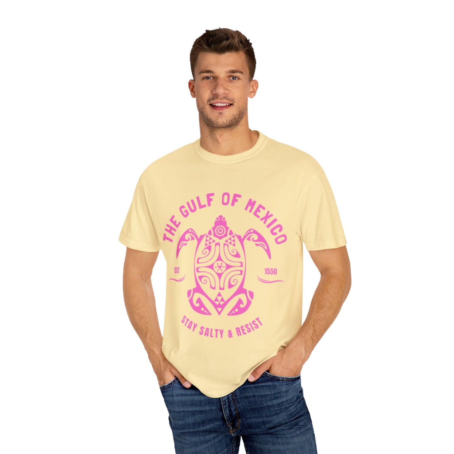 Gulf of Mexico Graphic T-Shirt (PinkText)