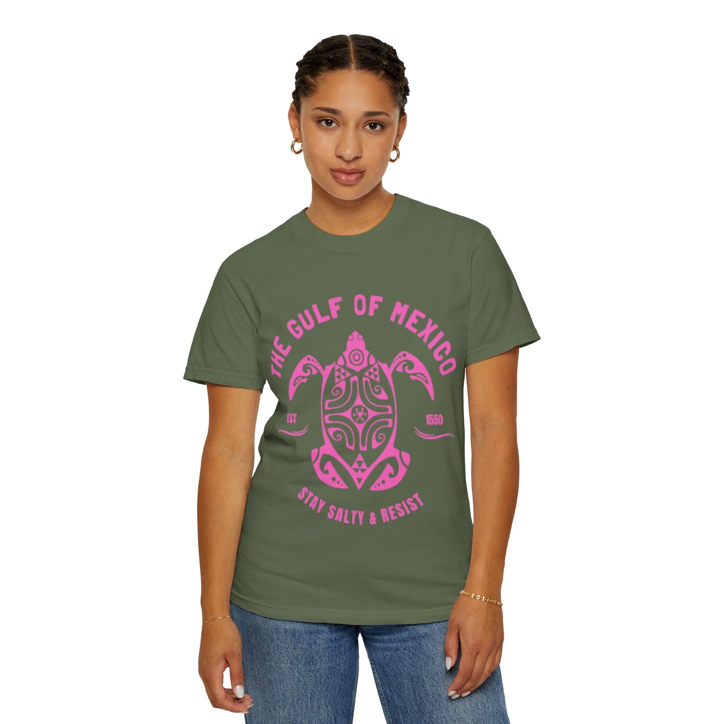 Gulf of Mexico Graphic T-Shirt (PinkText)