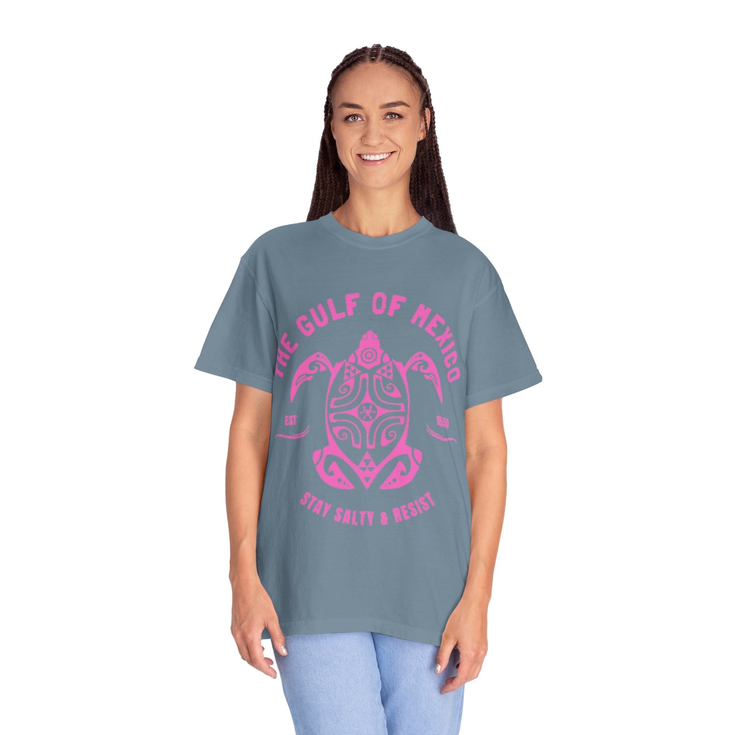 Gulf of Mexico Graphic T-Shirt (PinkText)