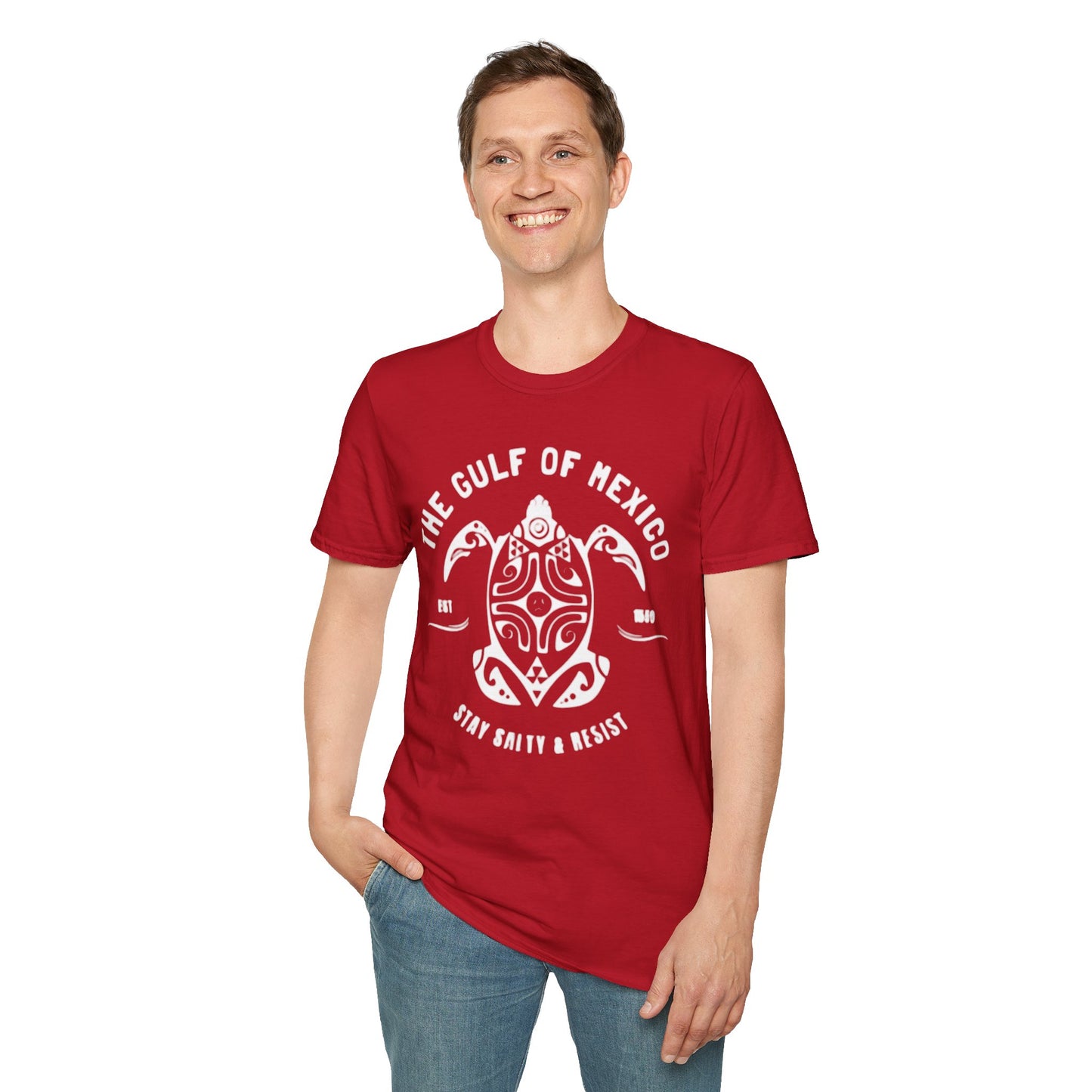 Gulf of Mexico T-Shirt (Unisex - Red, White, Blue)