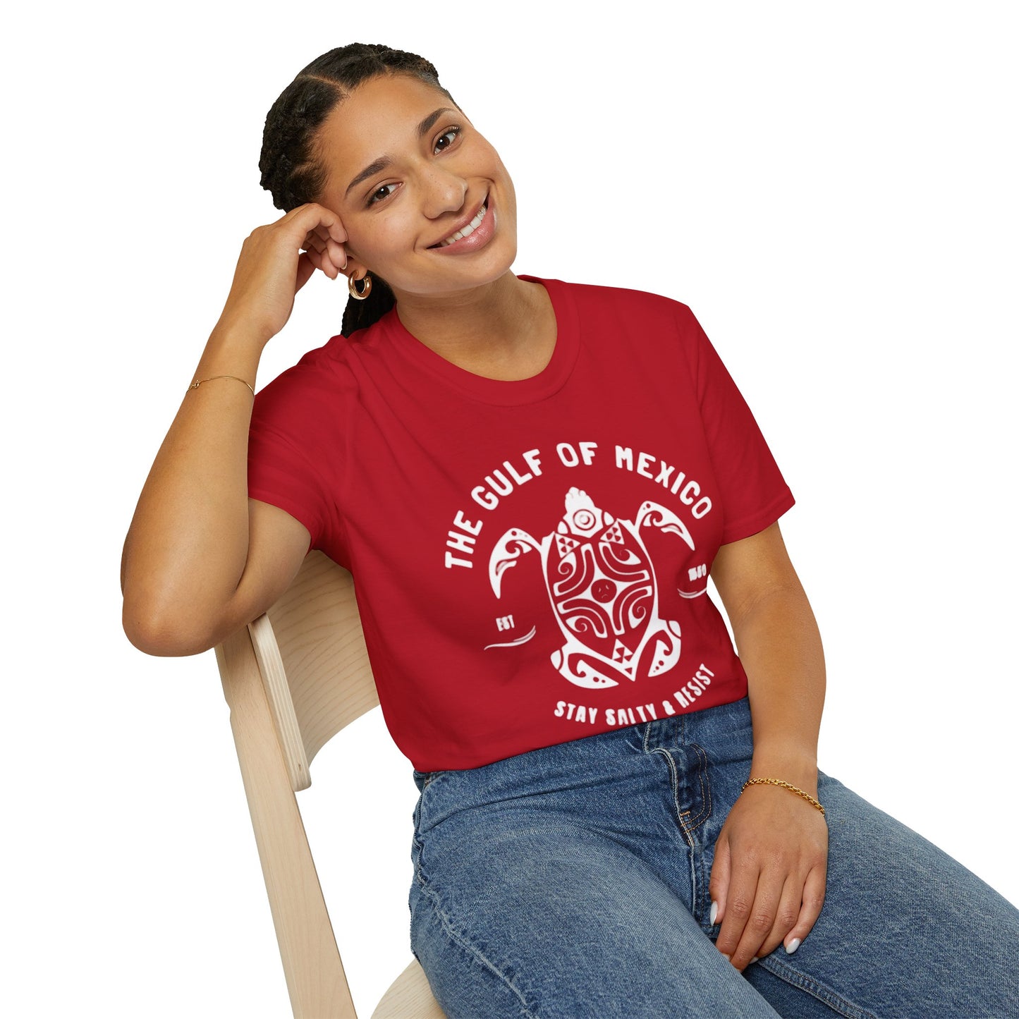 Gulf of Mexico T-Shirt (Unisex - Red, White, Blue)