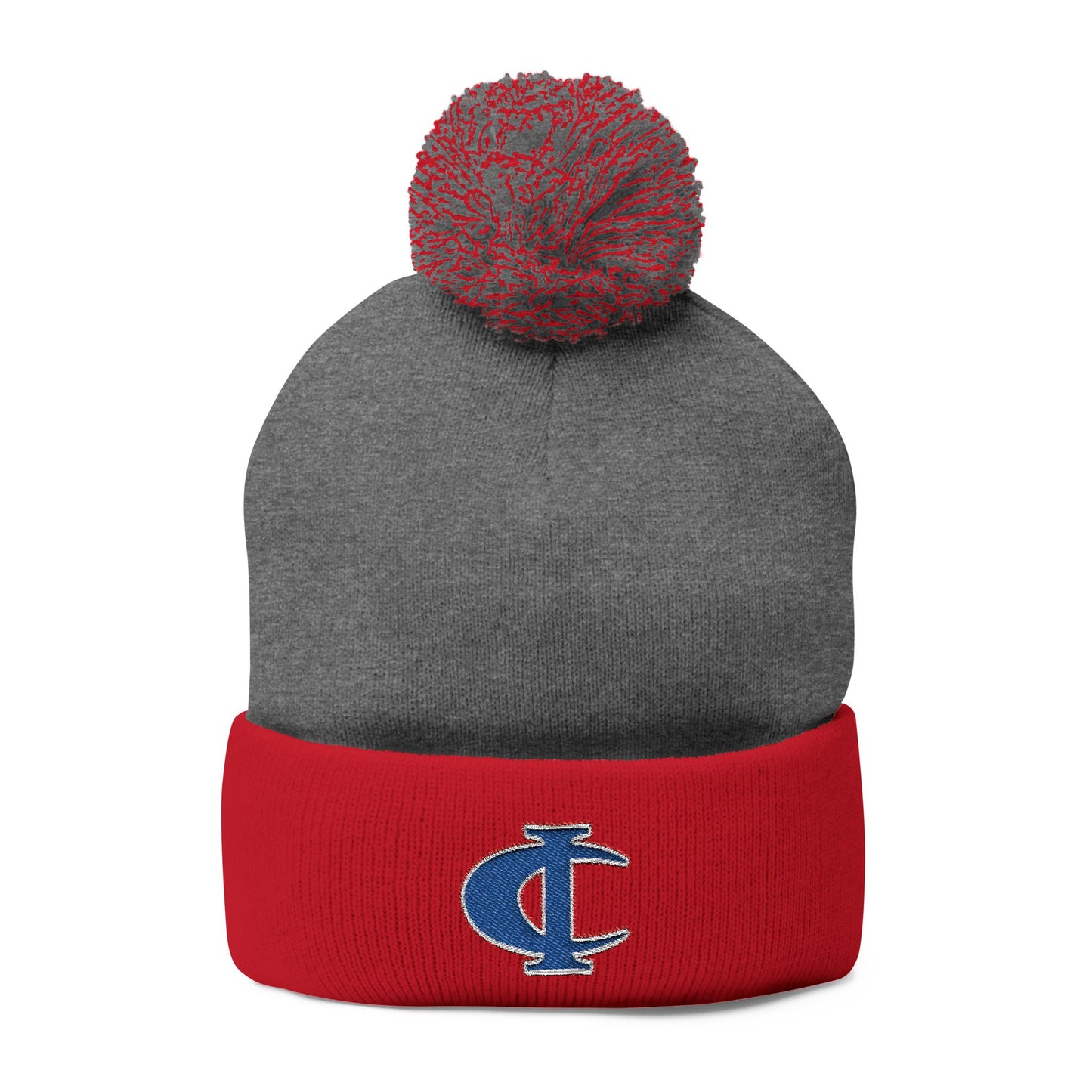 C-I Bluejackets - Embroidered Beanie w/Pom-Pom