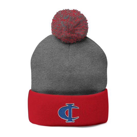 C-I Bluejackets - Embroidered Beanie w/Pom-Pom