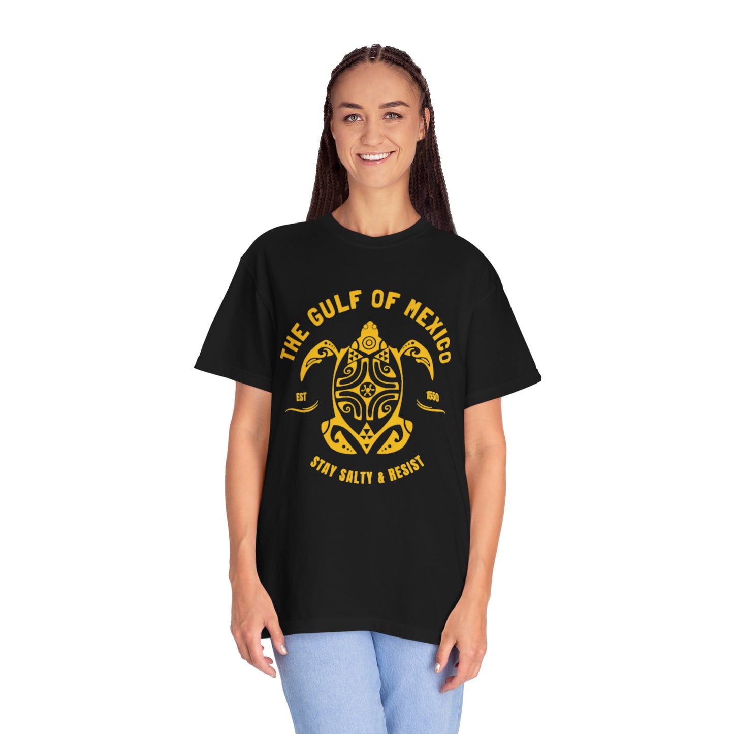 Gulf of Mexico Graphic T-Shirt (Gold Text)