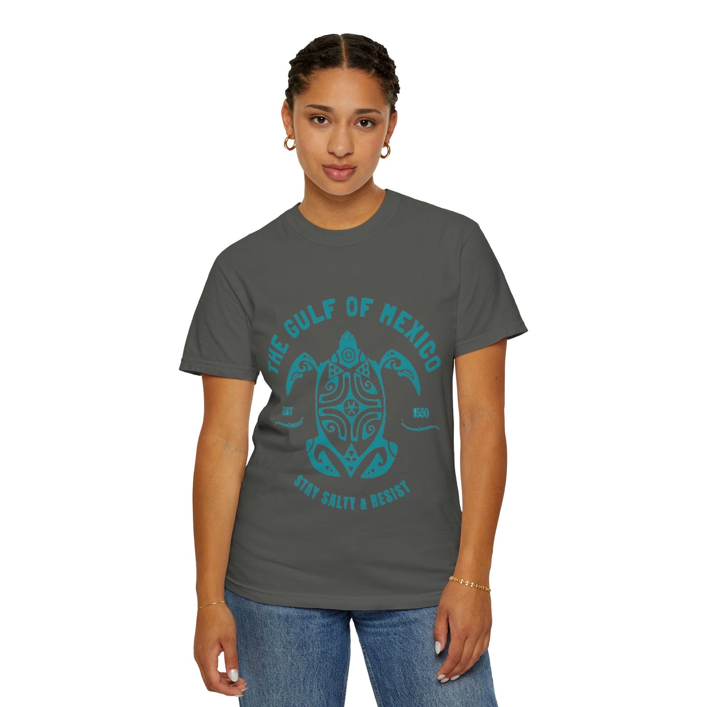 Gulf of Mexico Graphic T-Shirt (Teal Text)
