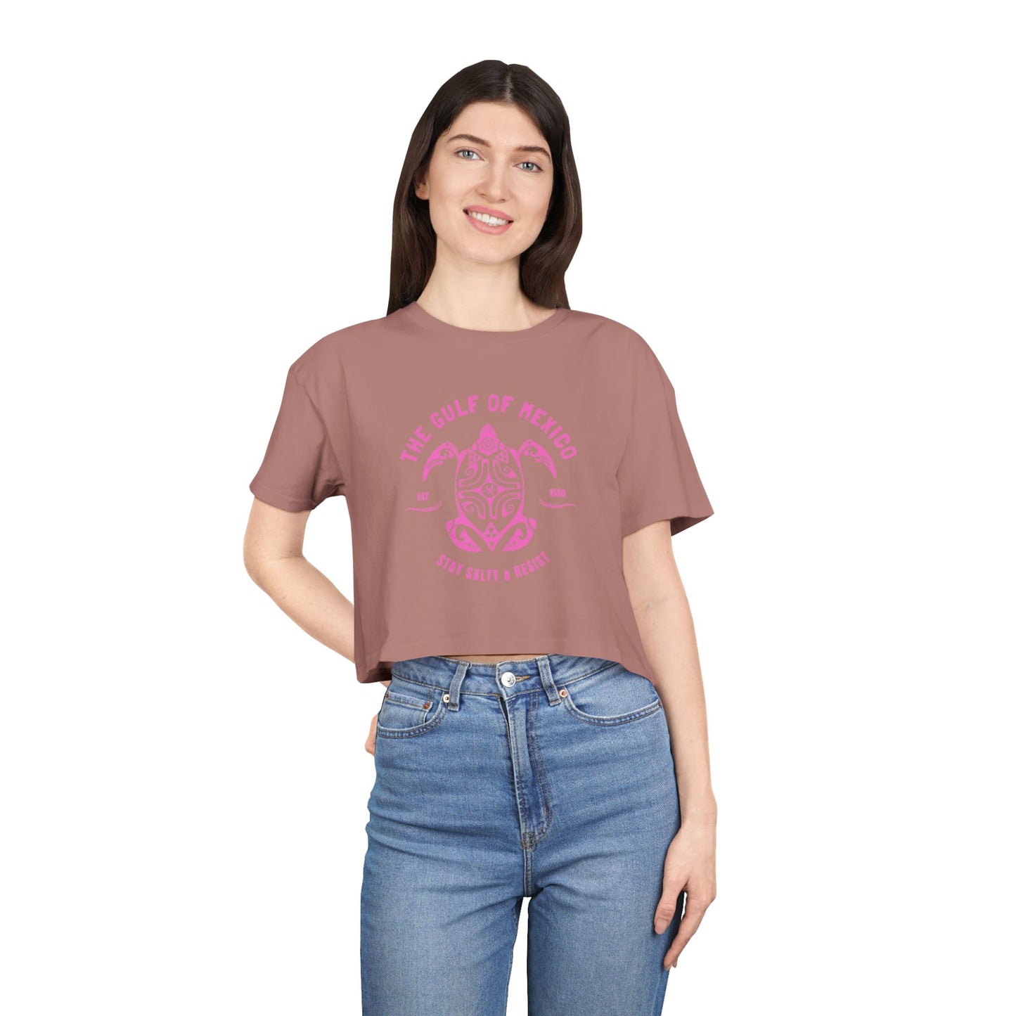 Gulf of Mexico Women's CROP TEE