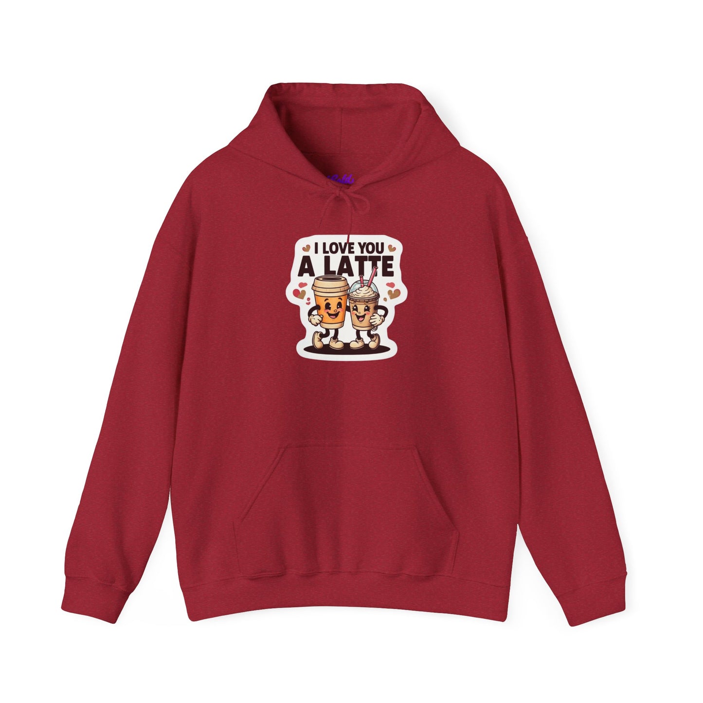Love You A Latte - Unisex Heavy Blend™ Hooded Sweatshirt