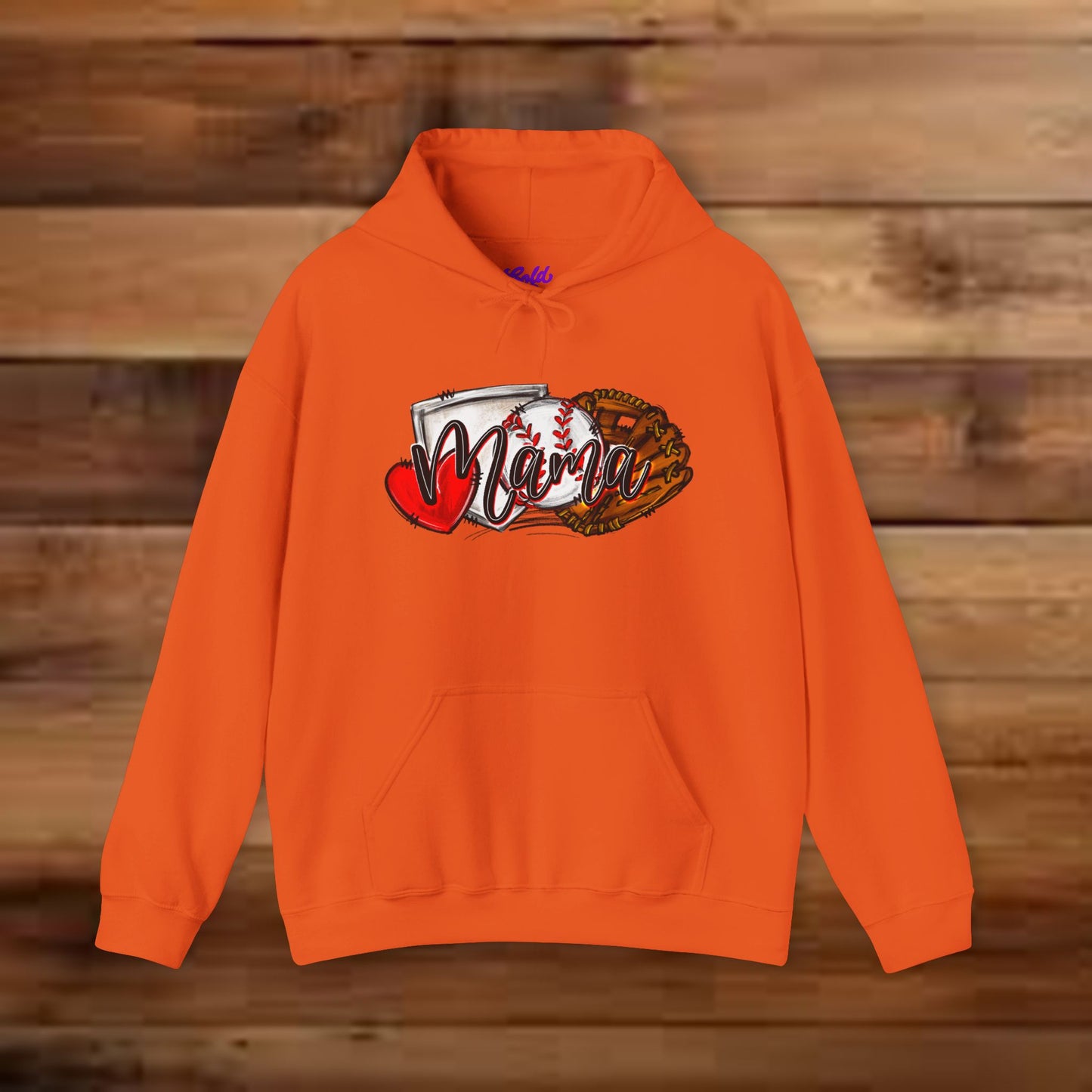 Baseball MAMA (Sketched artwork - Unisex Heavy Blend™ Hooded Sweatshirt)