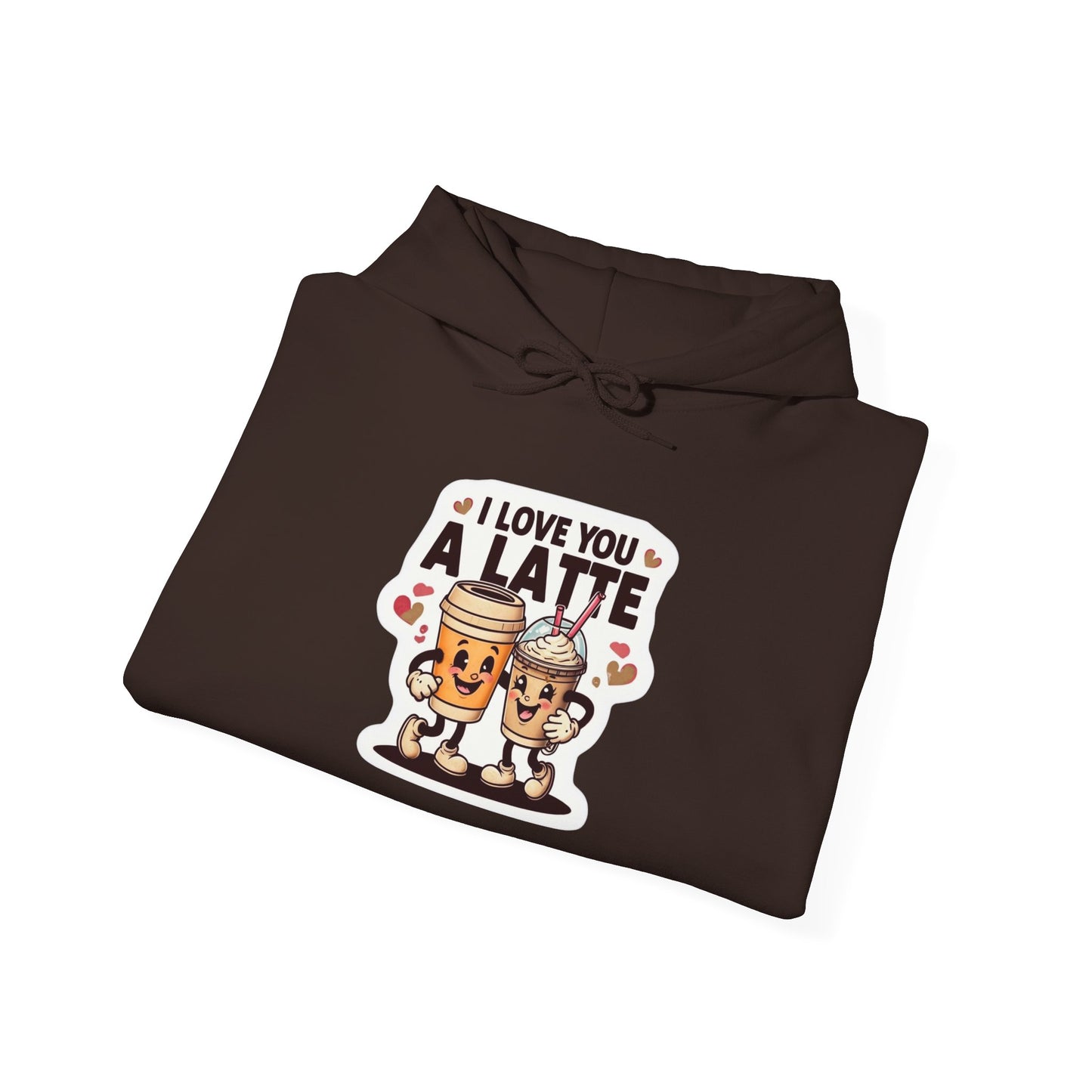 Love You A Latte - Unisex Heavy Blend™ Hooded Sweatshirt