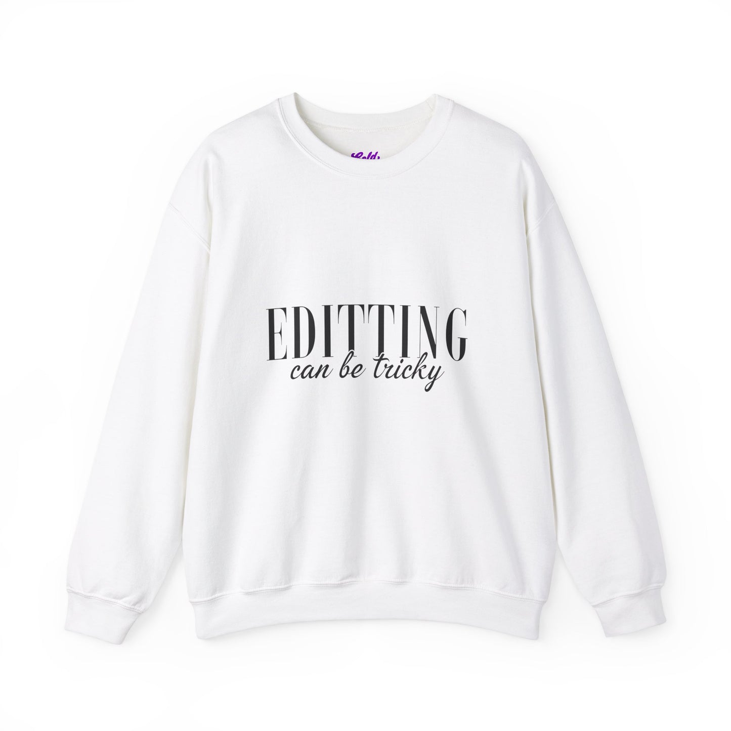 Editting Can Be Tricky Unisex Heavy Blend™ Crewneck Sweatshirt