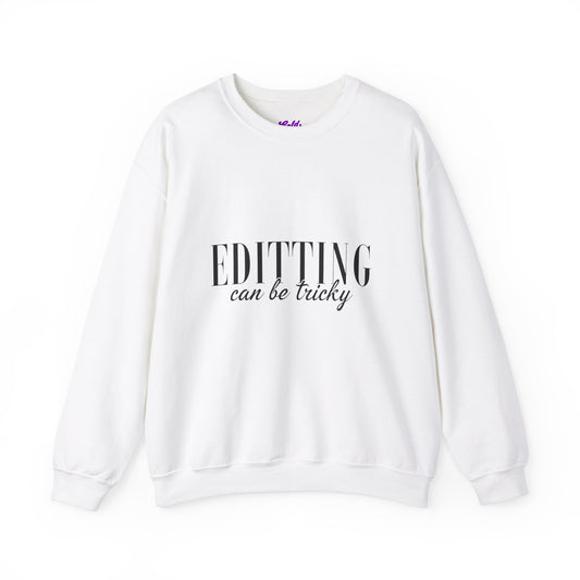 Editting Can Be Tricky Unisex Heavy Blend™ Crewneck Sweatshirt