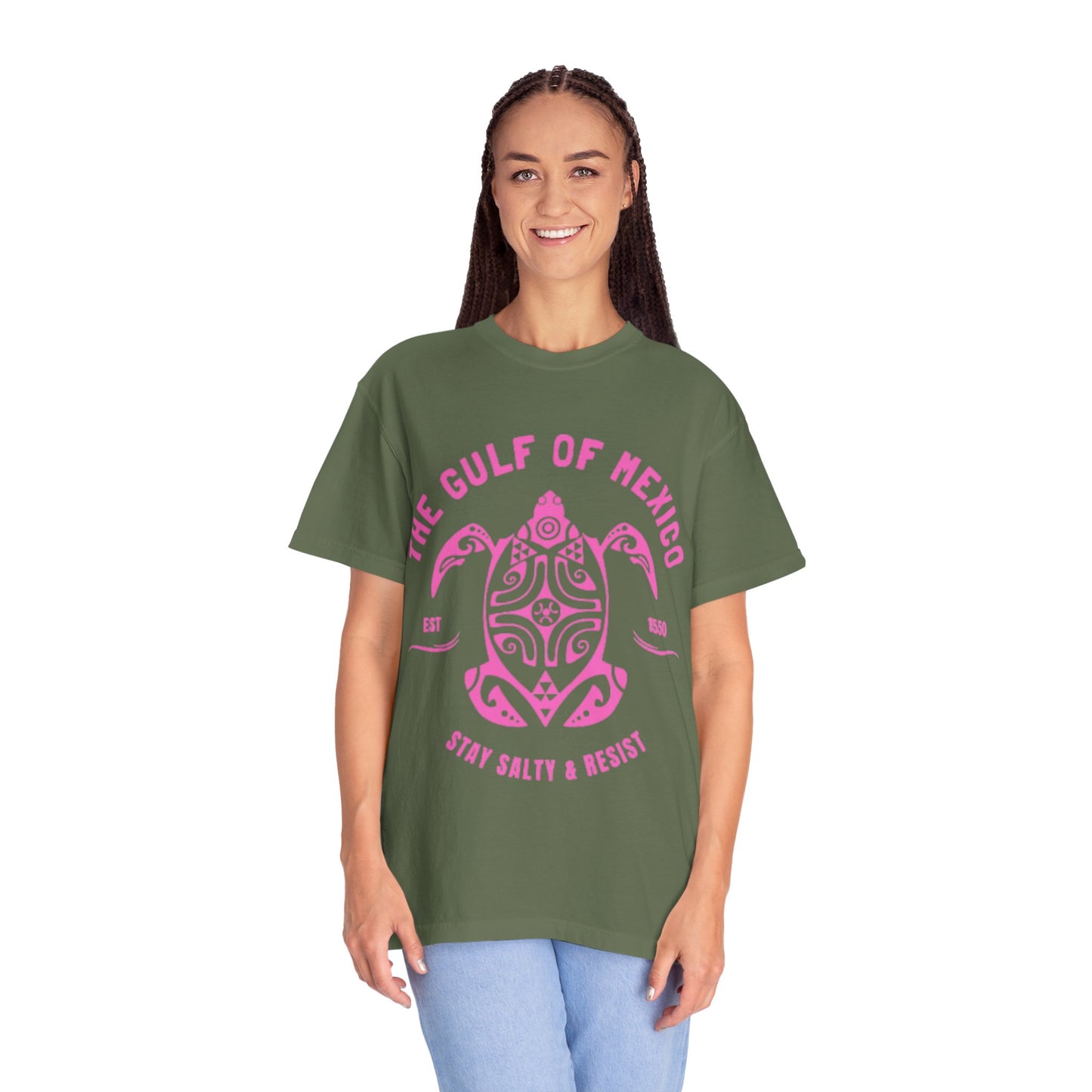 Gulf of Mexico Graphic T-Shirt (PinkText)