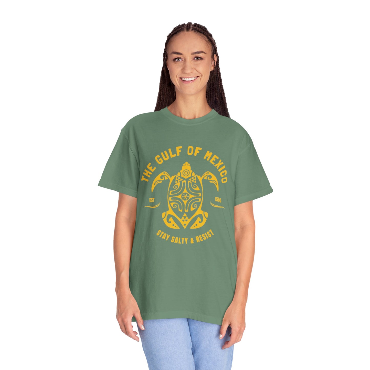 Gulf of Mexico Graphic T-Shirt (Gold Text)