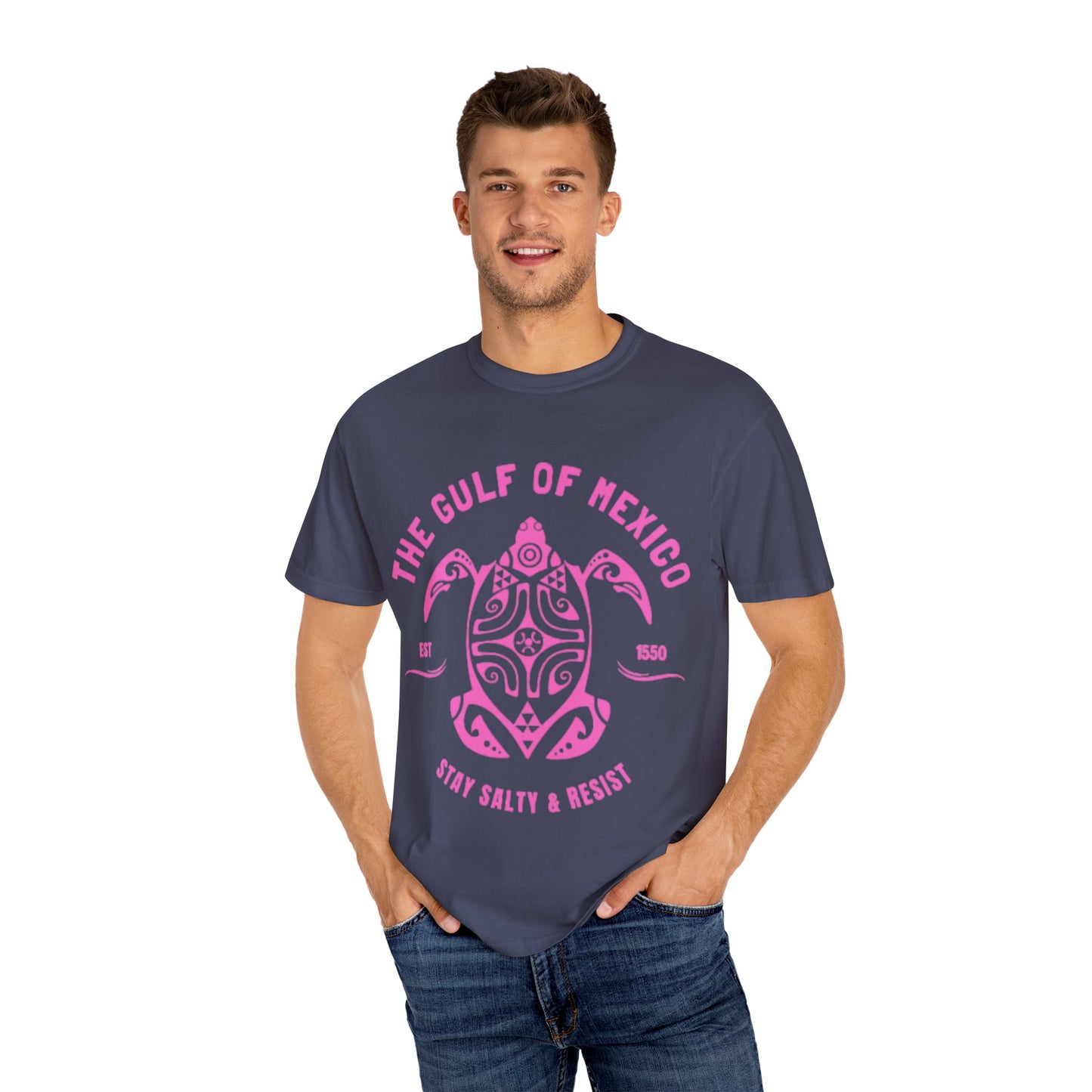 Gulf of Mexico Graphic T-Shirt (PinkText)