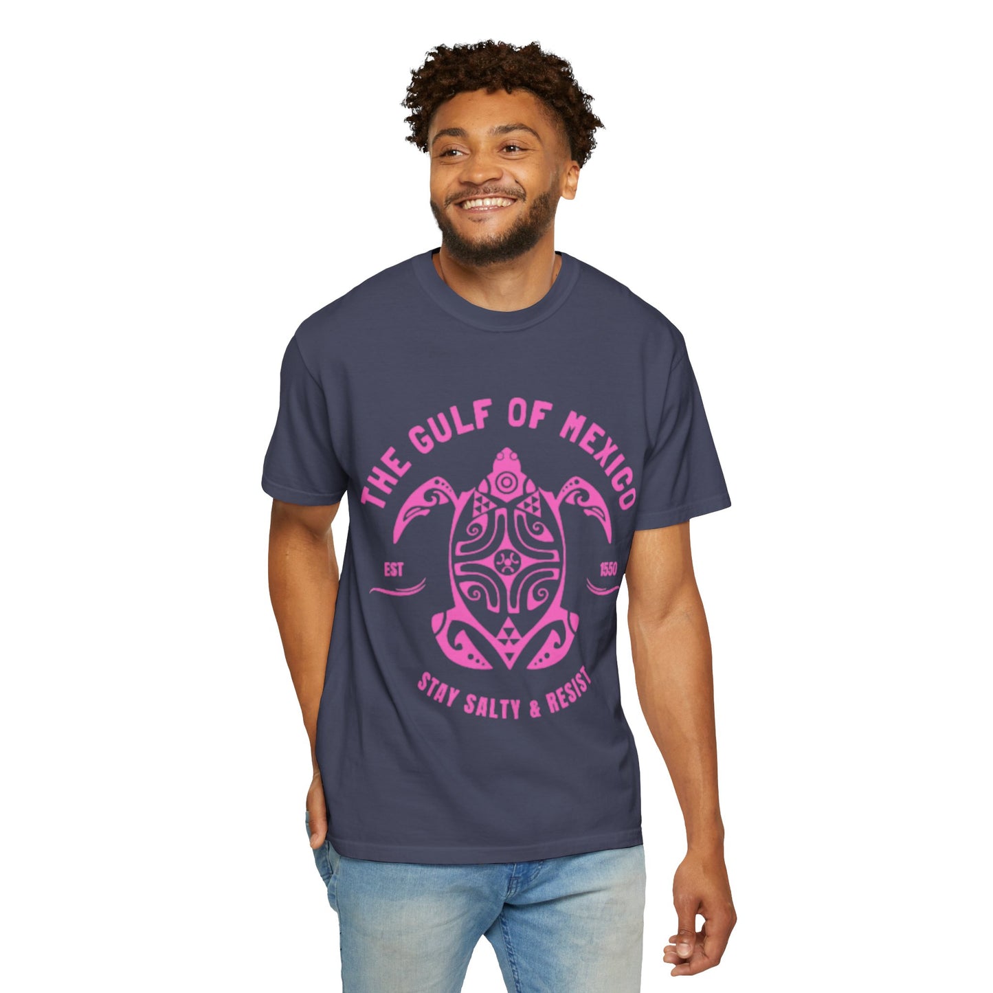 Gulf of Mexico Graphic T-Shirt (PinkText)