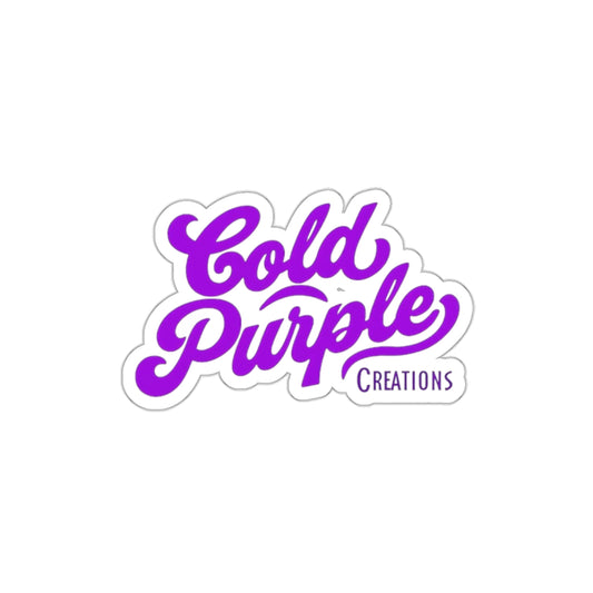 Cold Purple Creations Die-Cut Stickers