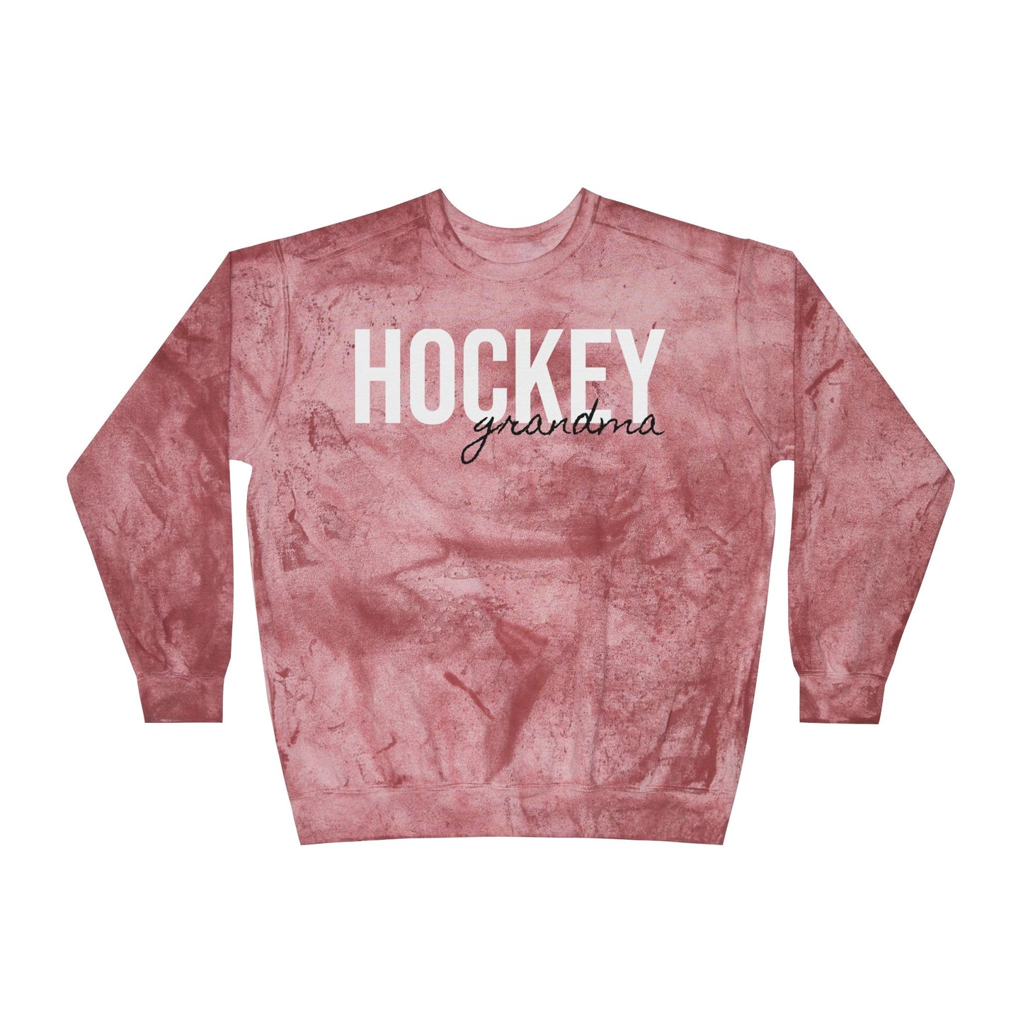 Hockey Grandma Tie Dye Sweatshirt