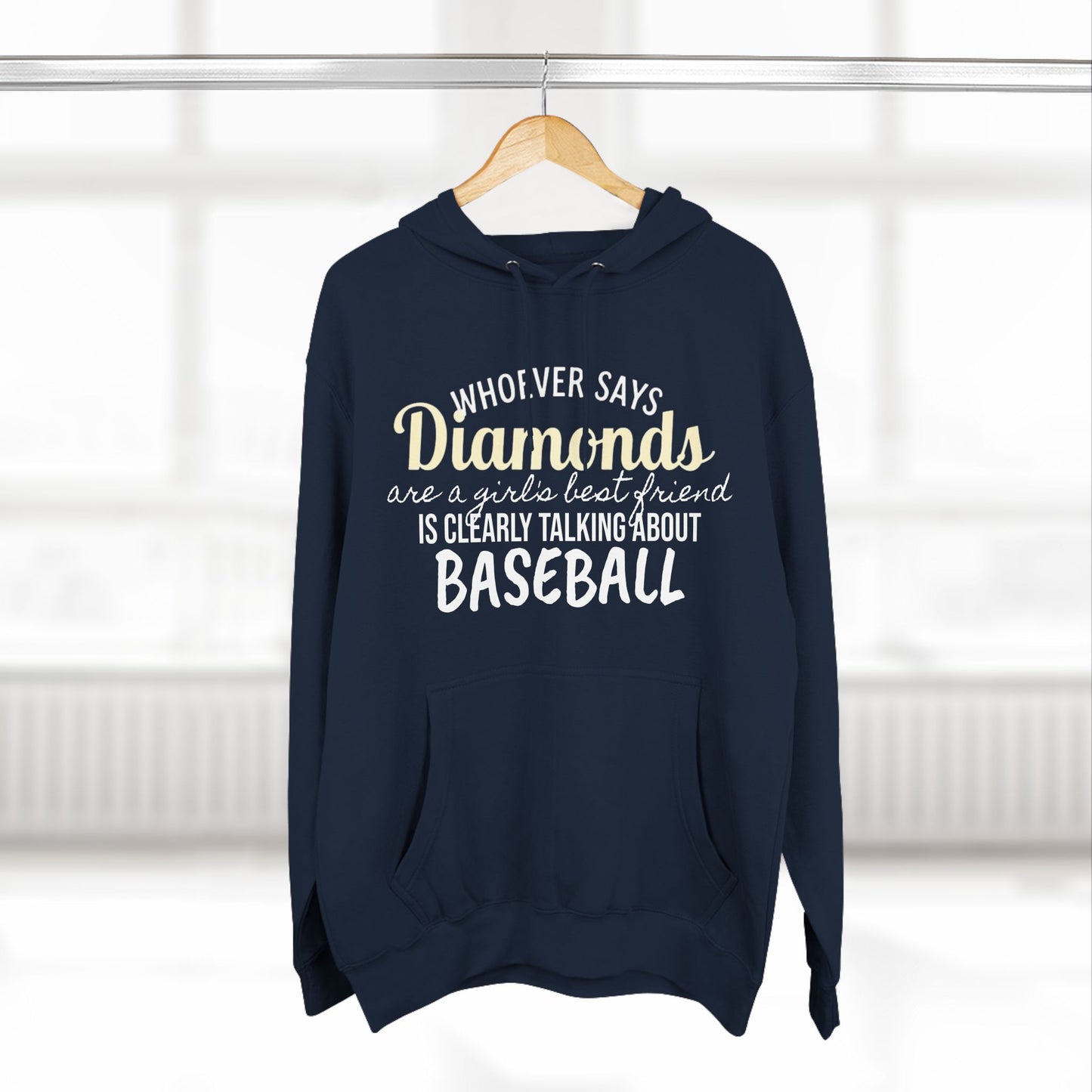 Diamonds are a Girl's Best Friend (Baseball Diamonds) - Hoodie