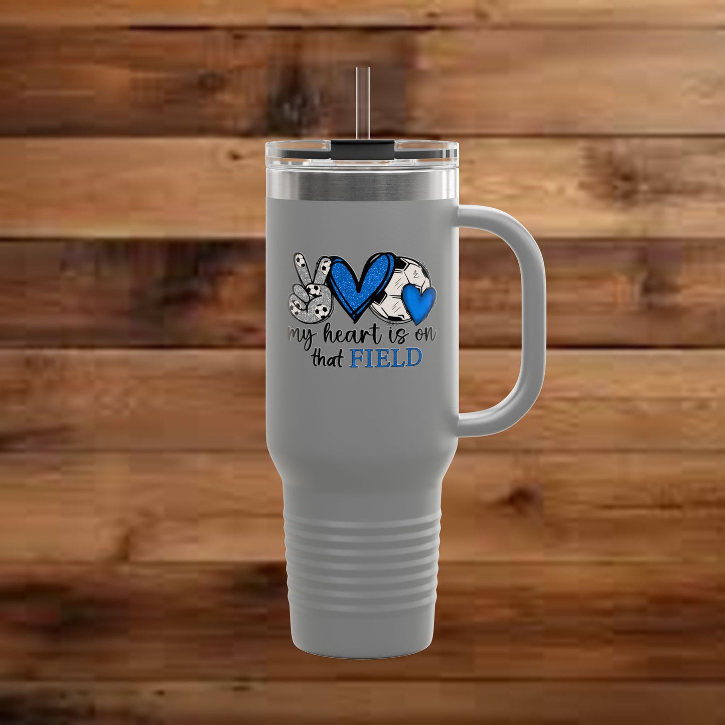 My Heart is on that Field Insulated Tumbler - 40oz